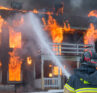 firefighter fighting fire